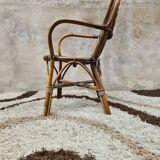 Vintage bamboo rattan armchair