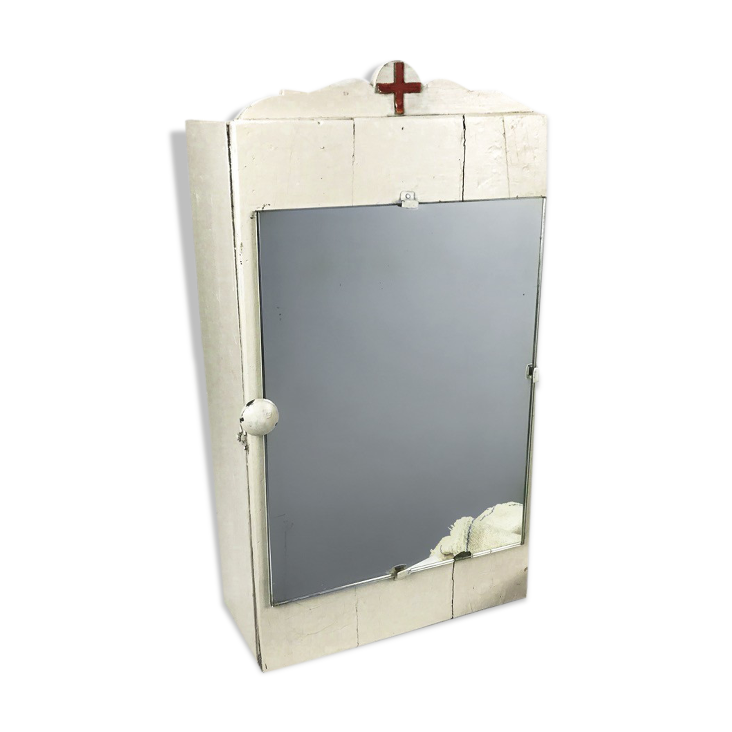 Old medicine cabinet with mirror