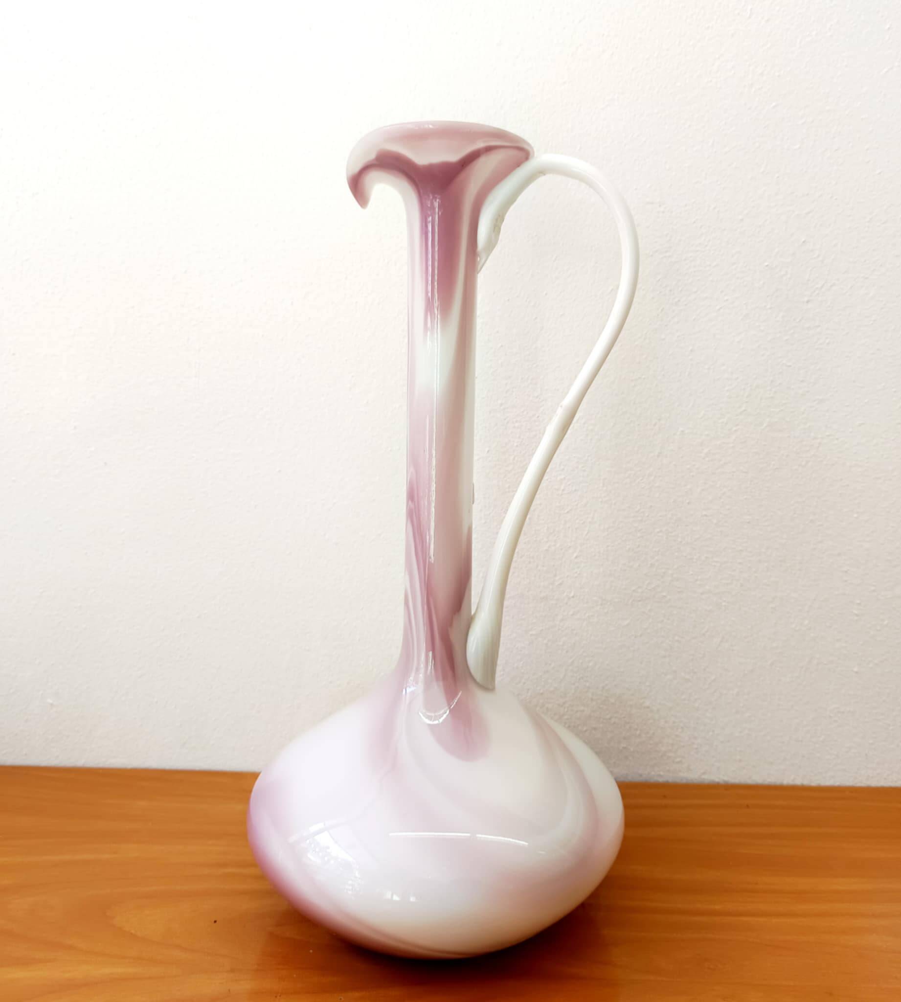 Pink Murano ewer
