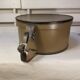 Vintage German Hat Box - Prima Hartplatte - Round and Green Khaki