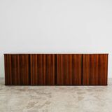 Credenza In Palissandro Monumentale Zebrawood Lacquered Mid-Century De