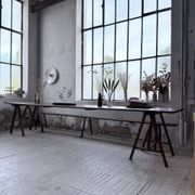 XXL trestle farm table 4m and its benches