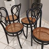 Michael Thonet 1920 Vintage Bistrot Suite 4 Chairs