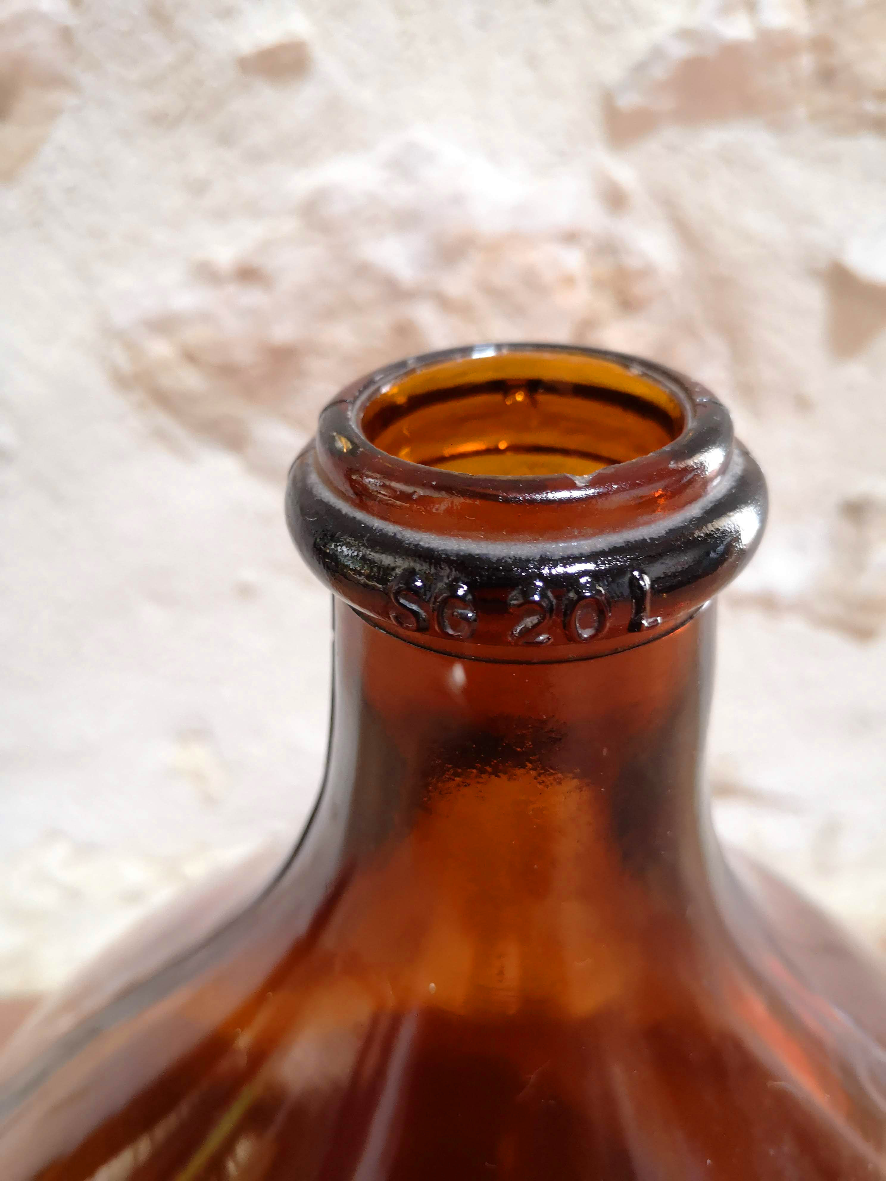 Amber demijohn 20l