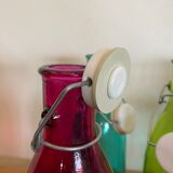 Set of 5 glass bottles
