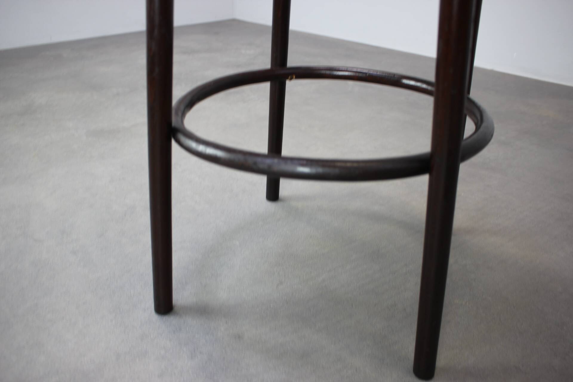 1920s bent beech piano stool, Czechoslovakia