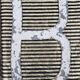 Letter B in galvanized metal