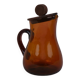Pichet en verre ambré