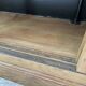 Oak sideboard with glass doors