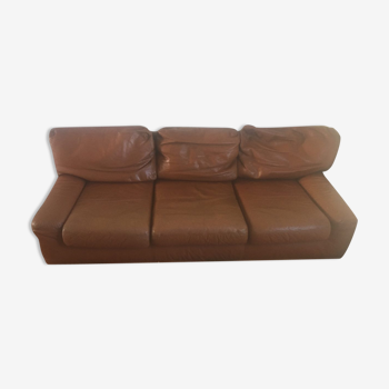Leather sofa guermonprez 80