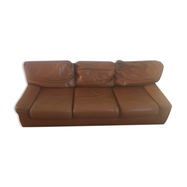 Leather Sofa Guermonprez 80 Selency Leather Sofa Guermonprez 80 Selency, 80 Leather Sleeper Sofa Settee