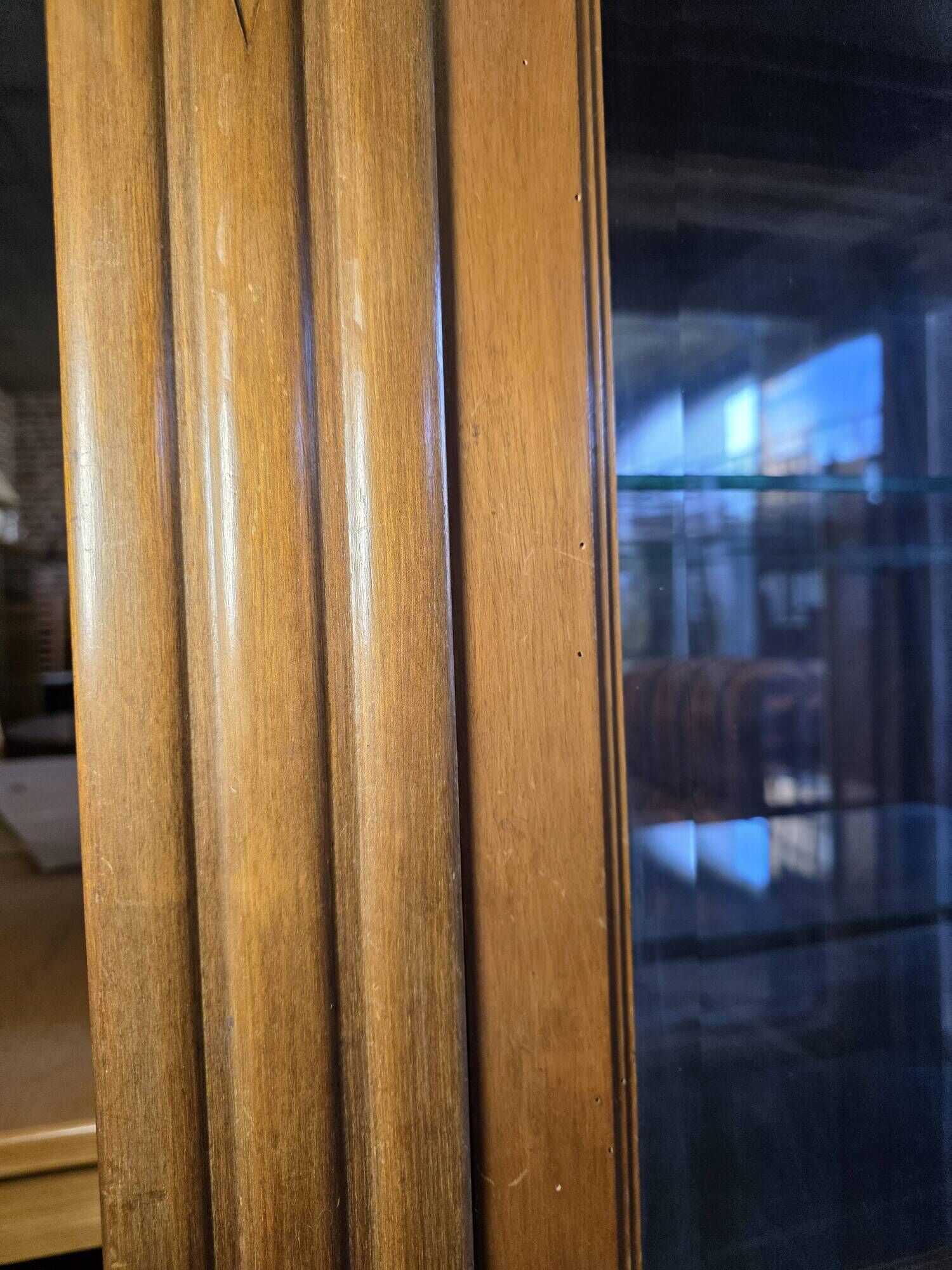 Vitrine art déco en acajou années 1930