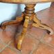 Walnut pedestal table