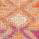 Light Orange & Pembe Vintage Runner Rug For Home Decor, 88x323 Cm