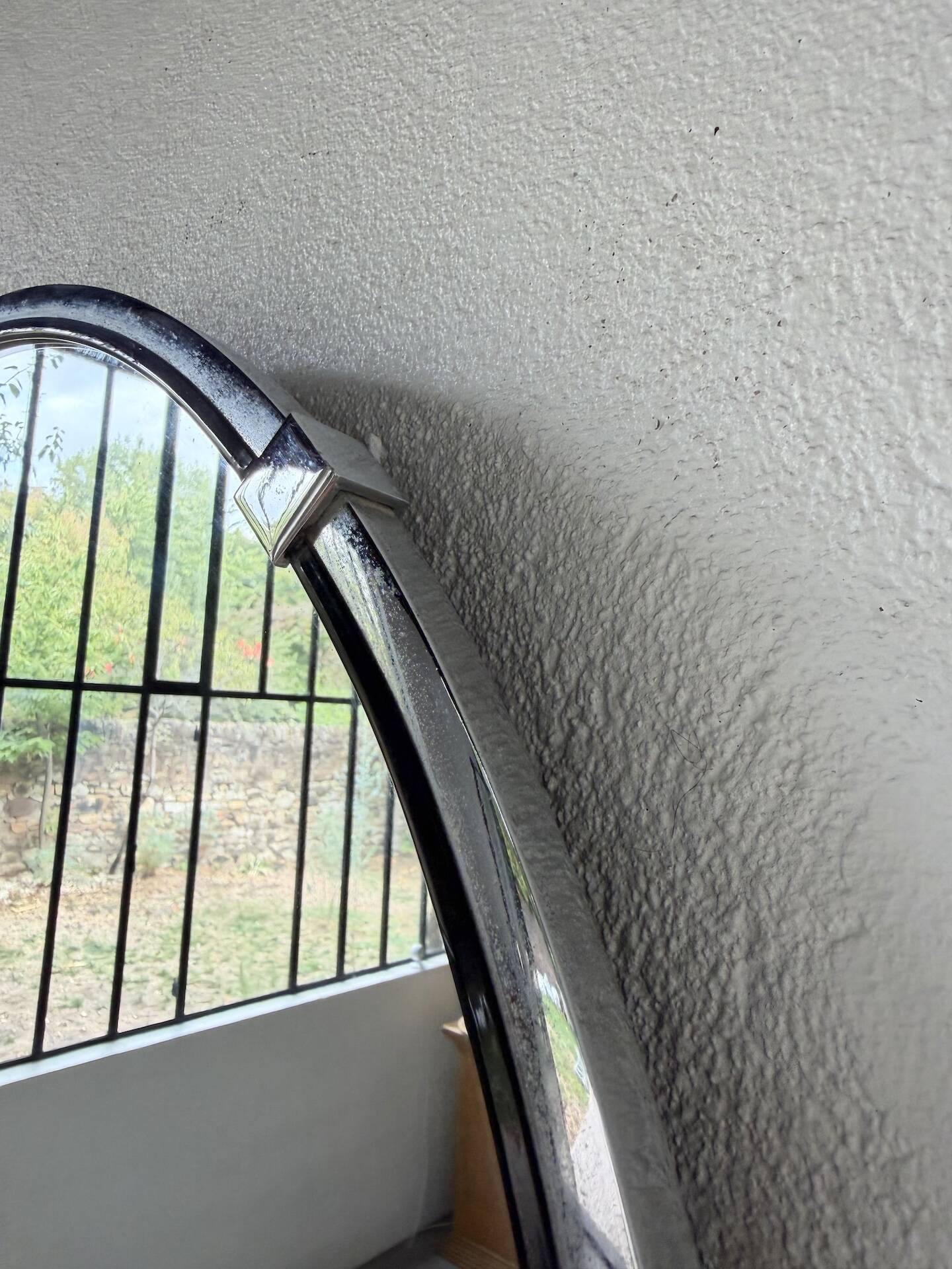 Round metal mirror 1970