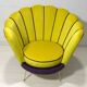 Fauteuil en velours italien moderne du milieu du siècle de Radice & Minotti, années 1950
