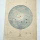 Old engraving from 1838 - Sky and universe - Original astronomical board