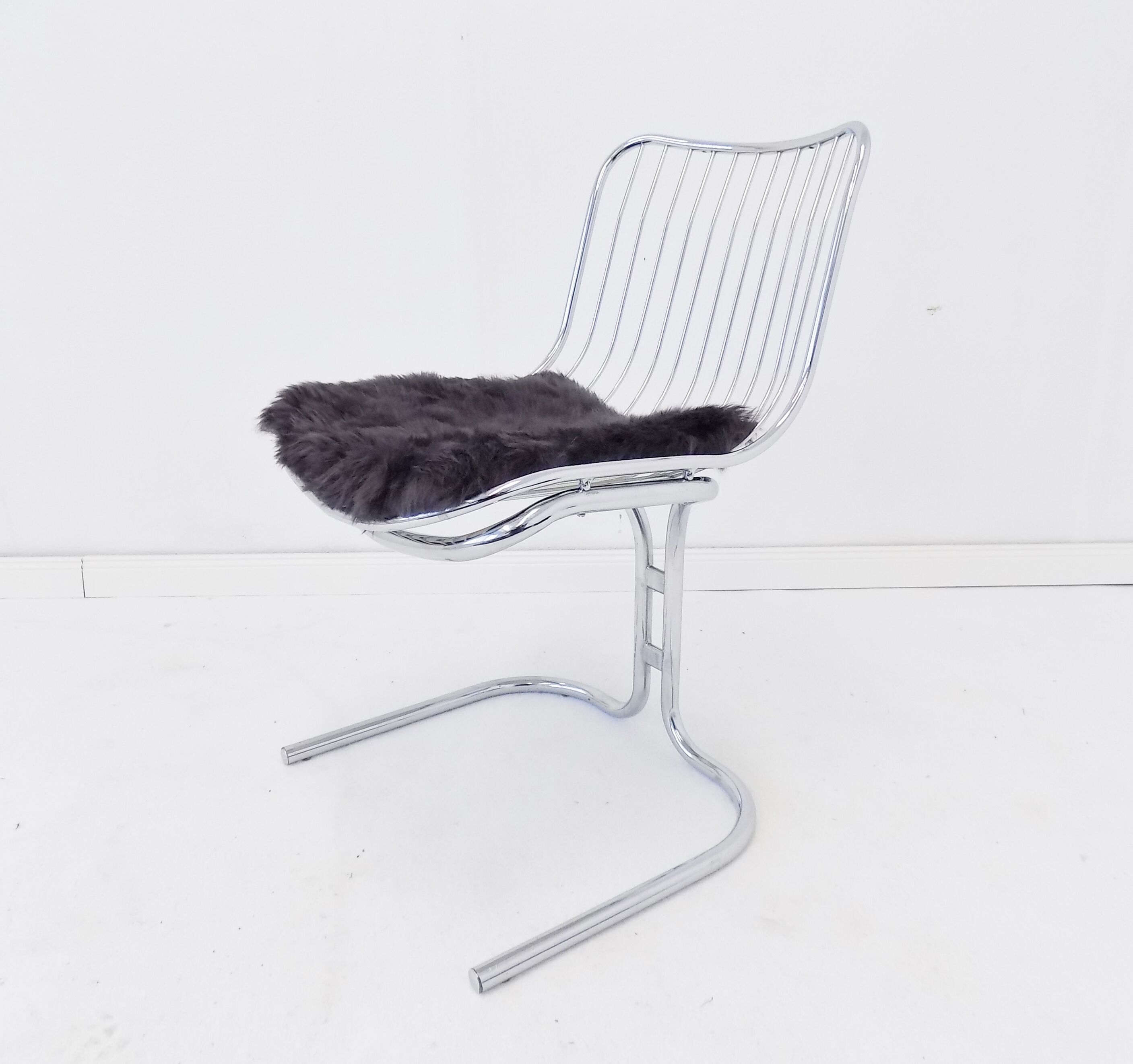 Rima set of 4 Radiofreccia chrome chairs by Gastone Rinaldi