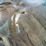Coupe en verre ambré et vert