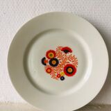 Assiettes plates et son plat de service