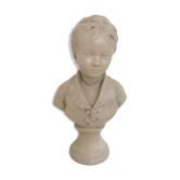 Buste cherubin en platre