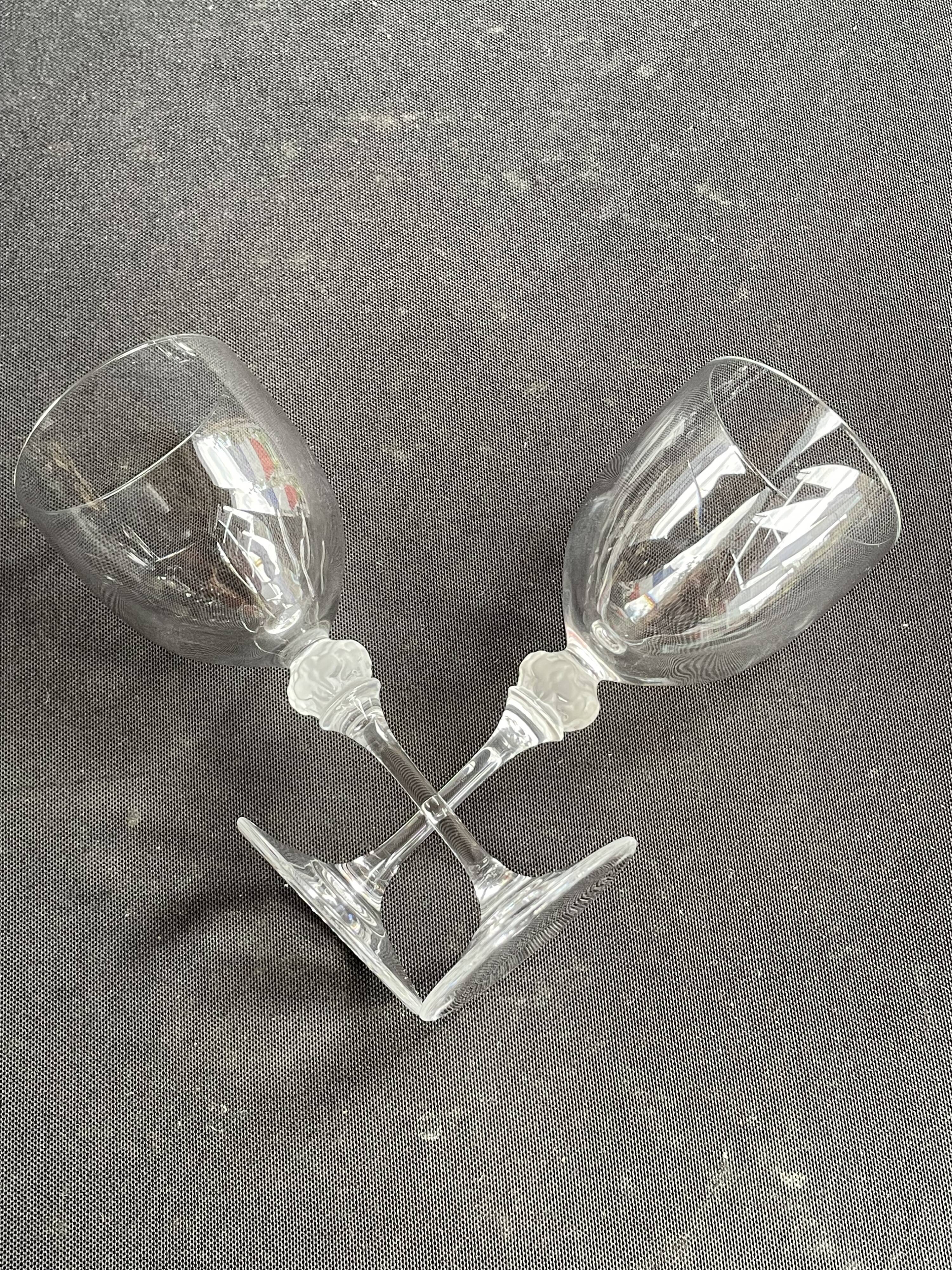 9 crystal port glasses – Lalique taste