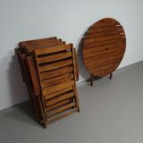 Ensemble de jardin Ico Parisi par Reguitti chaises / table