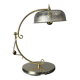 Lampe de table sculpturale ajustable des années 1960 avec abat-jour perforé.