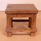 Old small Burmese teak workshop bedside table