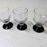 3 verres vintage