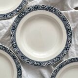4 deep ironware plates “François 1er” Salins