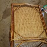 Vintage rattan / osier armchair