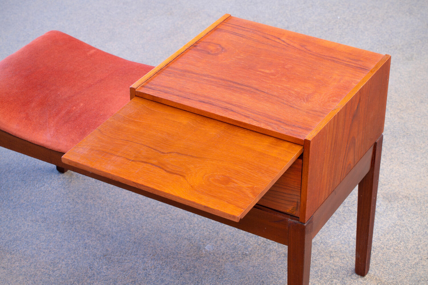 Scandinavian entrance bench, vintage 1960