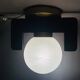Lampe encastrée en bois noir
