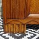 Ancien buffet en chêne et marbre, époque et style Art Déco