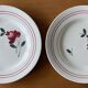 7 antique dessert plates in Gien earthenware