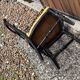 Napoleon III chair reinterpreted – Leopard seat & patinated black wood