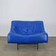 Vintage blue leather Butterfly armchair by Gerard van den Berg for Montis