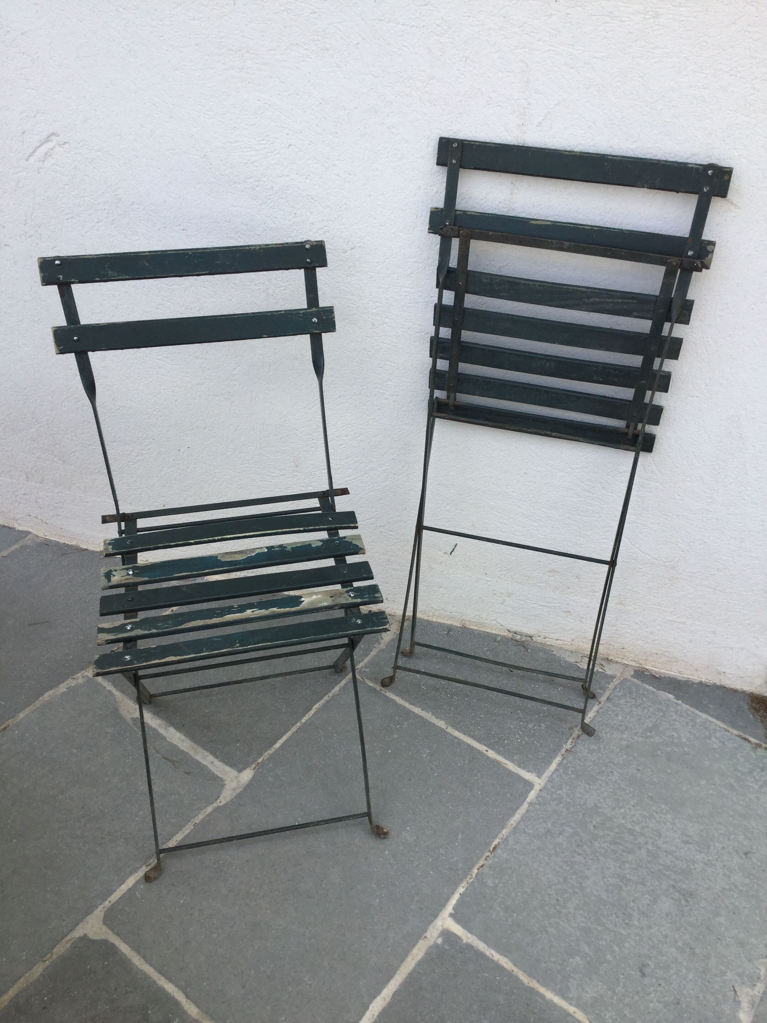 Retro folding garden chair