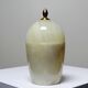 Small vintage box in beige marble/alabaster and brass