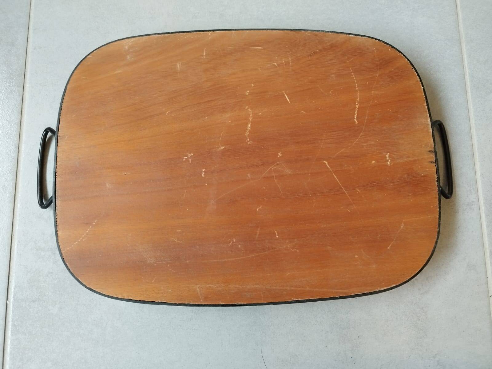 Vintage green formica tray