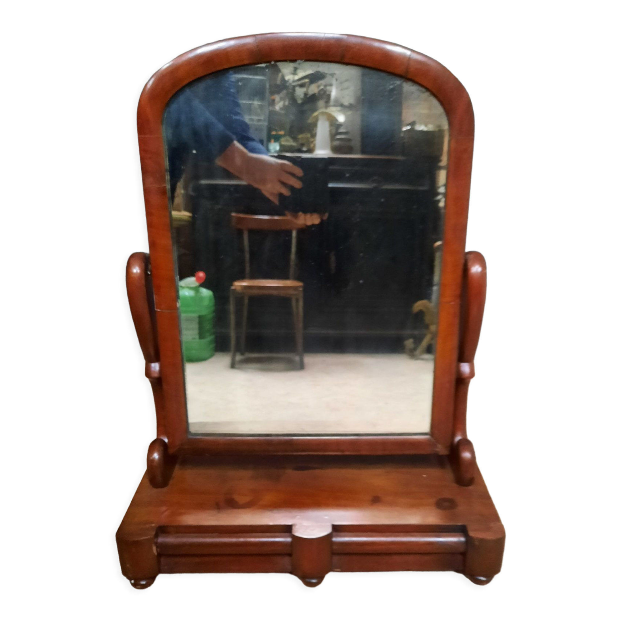 Nineteenth-century mahogany barber