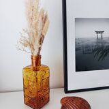 Empoli amber glass carafe