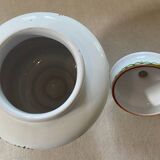 Old Moustiers earthenware apothecary jar