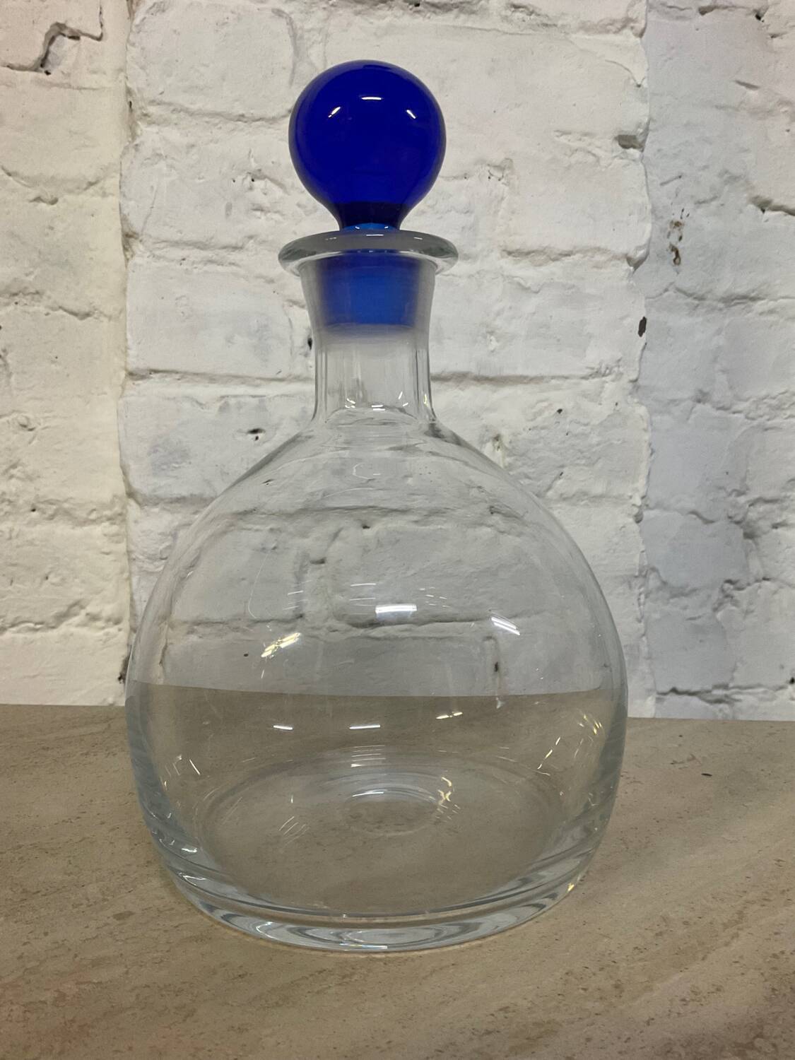 Vintage blown glass carafe