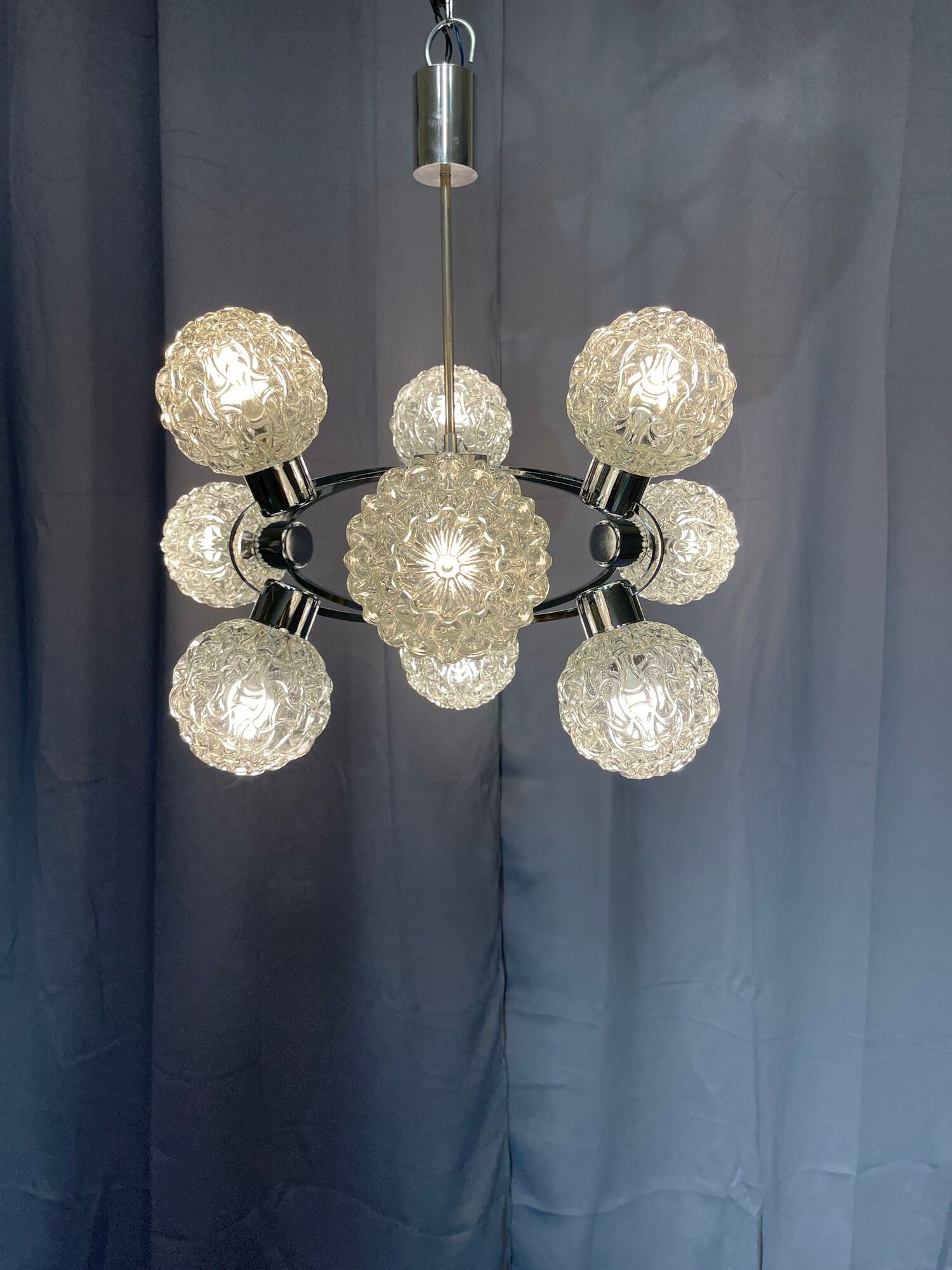 Chandelier of richard essig years 60/70 space age very good condition
