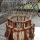 50' Vintage Metal and Wood Bird Cage