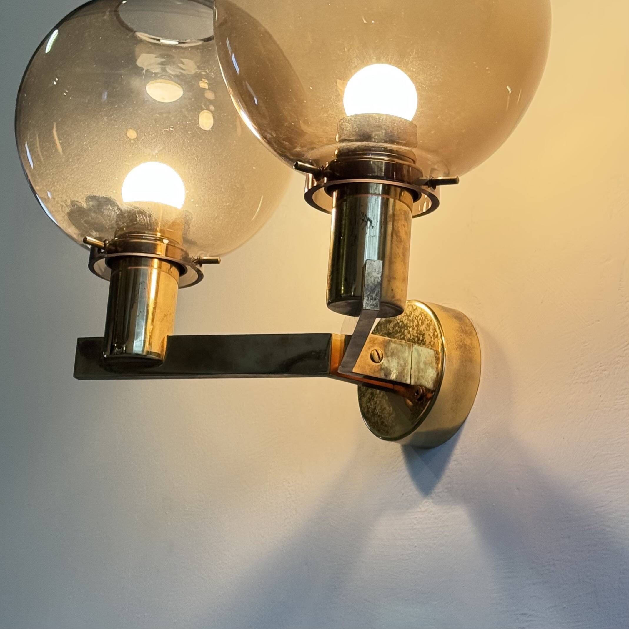 Pair of V-149/2 Two-Light Wall Sconces by Hans-Agne Jakobsson