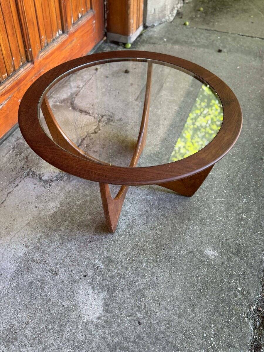 Mid-century modern teak and glass coffee table by Victor Wilkins for G-Plan, 1960s