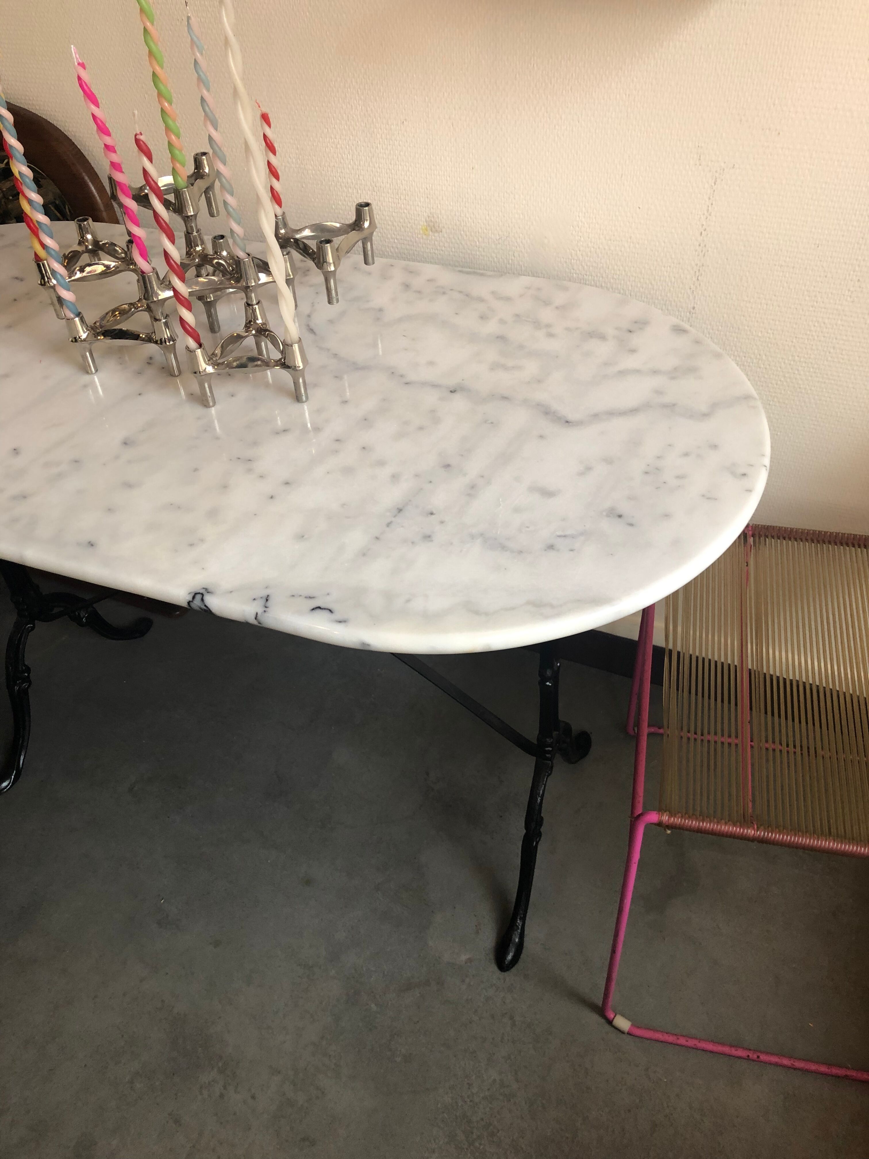Marble bistro table